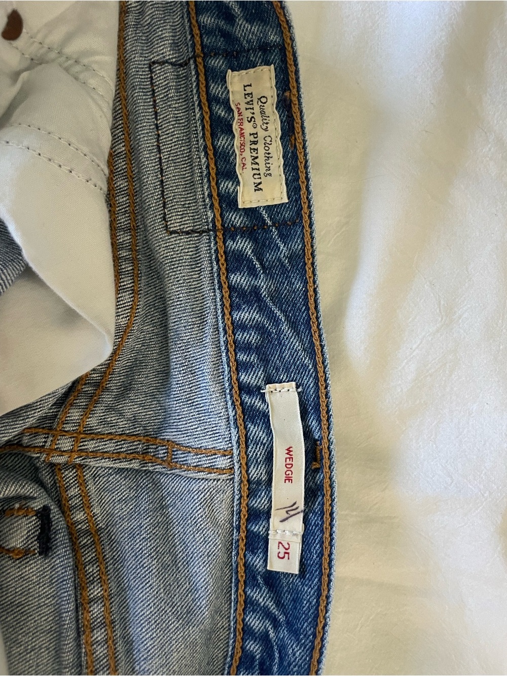 Levi's Wedgie High-Rise Light Blue Denim Jeans